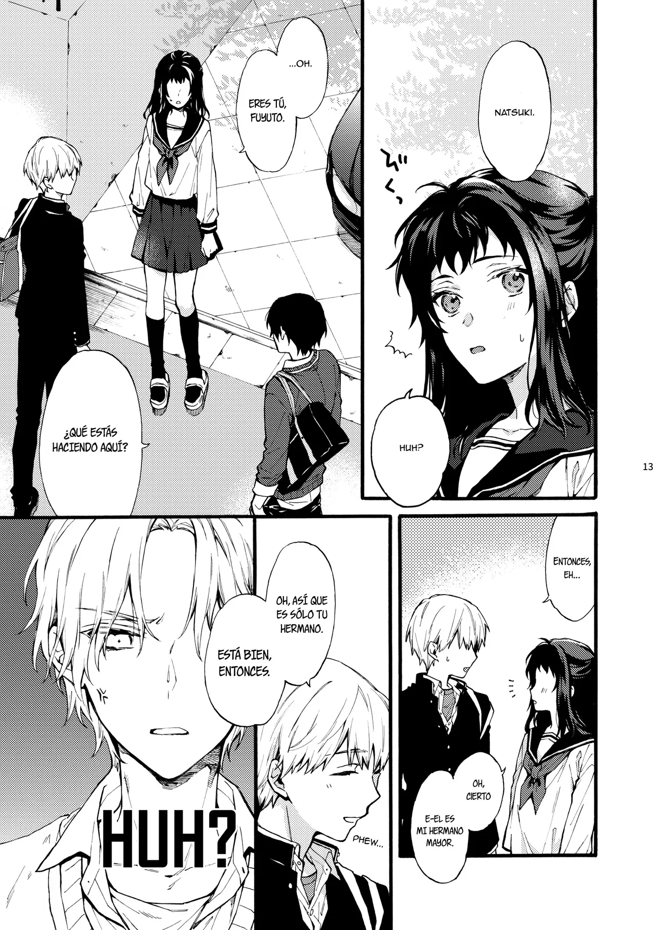 Kono Hito Kareshi ja Arimasen!!  ~Shinomura Kyoudai no Jijou side Fuyuto~｜¡¡Este Chico NO es my Novio!!  ~La situación en la secundaria de los hermanos Shinomura~ page 12 full