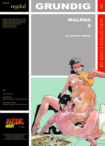 [Bédé Adult 381] Salomon Grundig [= Carlos Pedrazzini] - Maléna 2 : La Putain vierge cover