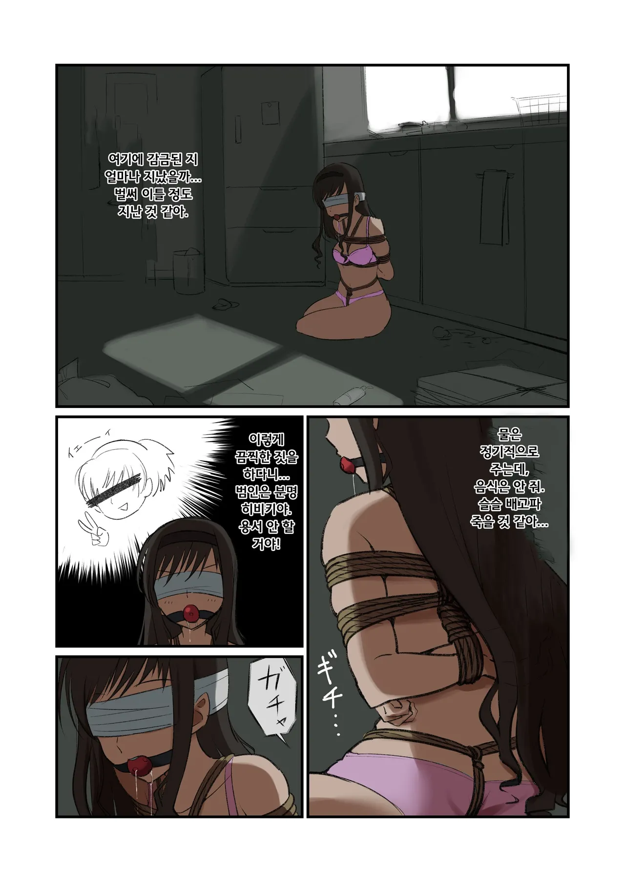 모리시마 선배 루트의 유괴 놀이 장면, 진짜로 해봤다 page 1 full