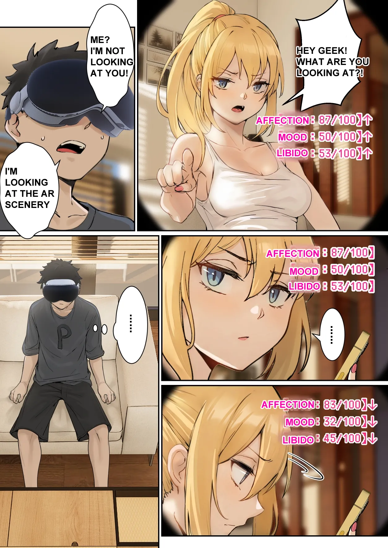 My AR glasses can see various stats about my foster sister?! page 9 full