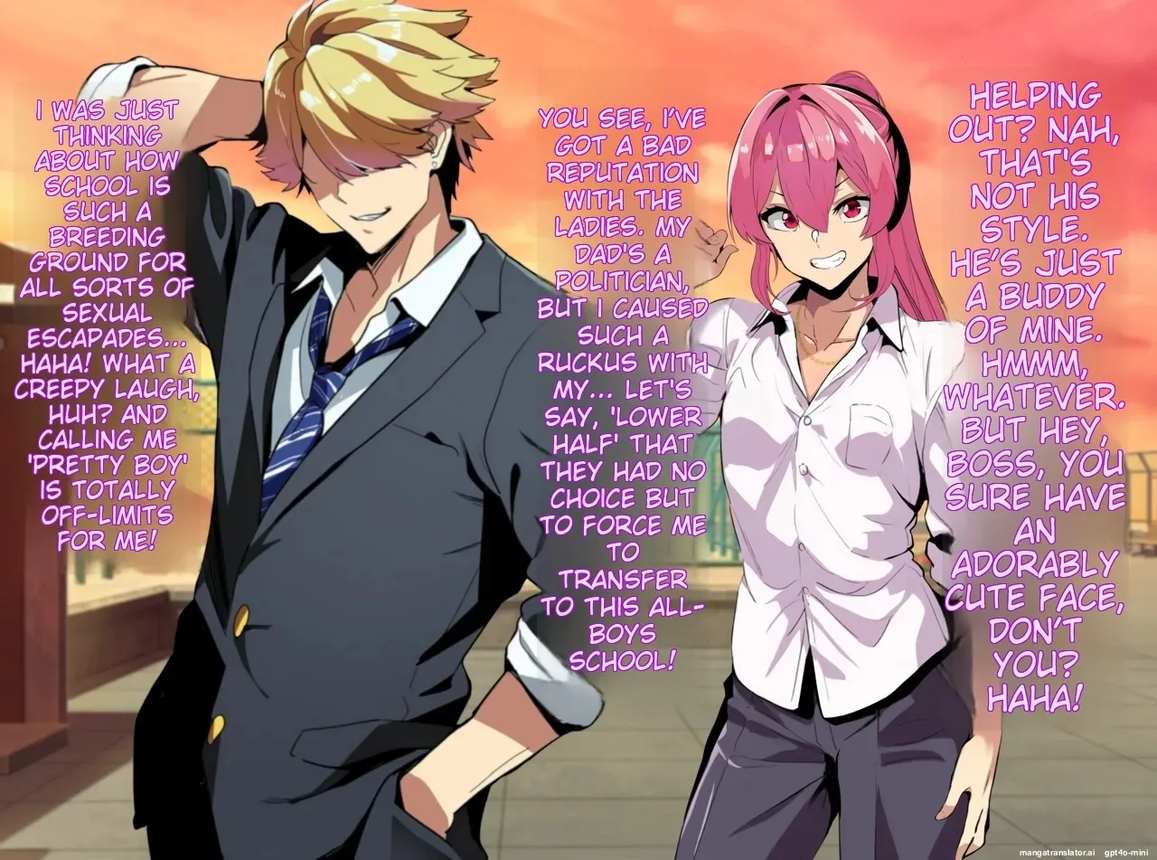A female boy who lost a fight, a strong male who transferred schools, and a close female friend whom he admires is made to fall for him page 12 full
