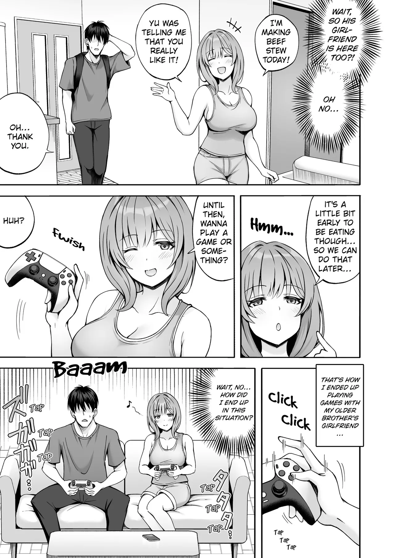 Aniki no Kanojo-san wa Yasashikute Iyashikei dakedo Nakami wa Ecchi na Hito deshita. | My Brother's Girlfriend Seems Kind and Soothing, but Is Actually a Pervert. page 4 full