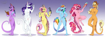 [Sunny Way] Mane6 reimagined as ki'rinae (MLP:FiM) cover