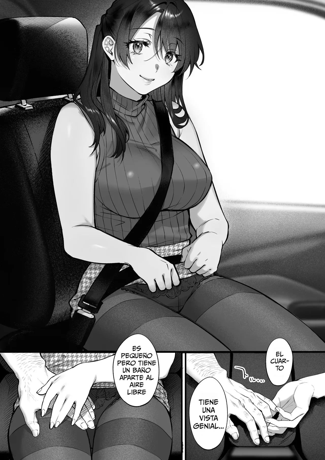 Shikatte Yurushite Atama o Nadete ~Bakunyuu Seiso na Kaigoshi ga Oji-san Daisuki na Riyuu~｜Regáñale, Perdónala y Acaricia su Cabeza ~La Razón por la que La Cuidadora Voluptuosa y Pulcra Ama a los Hombres Mayores~ page 12 full
