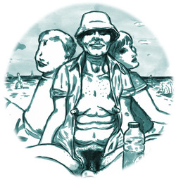 Naughty moms, girls and boys