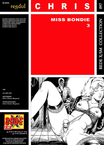 [Bédé X S.M. 97] Chris [= Xavier Musquera] - Miss Bondie #03 cover