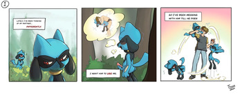 [Thanie] Riolu x Trainer comic cover