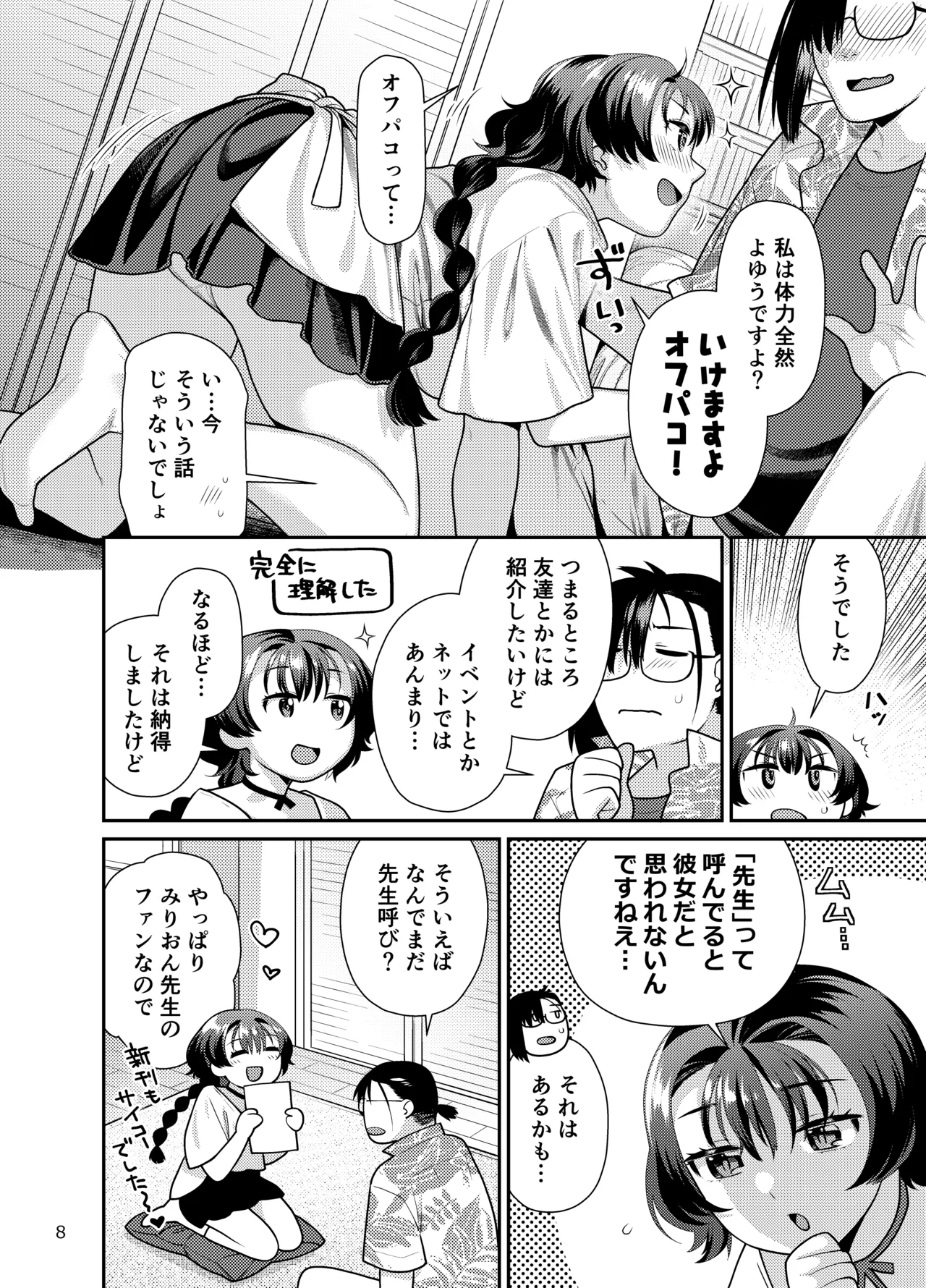Seiyoku Tsuyotsuyo Joshi wa Okute Eromangaka-san ni Gohoushi Play Shitai page 8 full