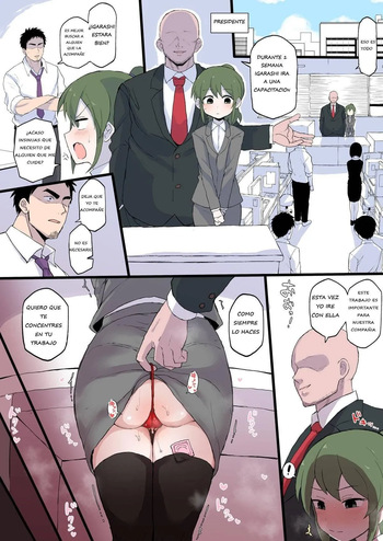[Doushia (Terasu MC)] Shachou no Aijin ni Sarete shimatta Kouhai no Hanashi｜La Historia de cómo mi Kouhai se Convirtió en la Amante del Presidente (Senpai ga Uzai Kouhai no Hanashi) [Spanish] [Spanish] [los no traducidos] cover