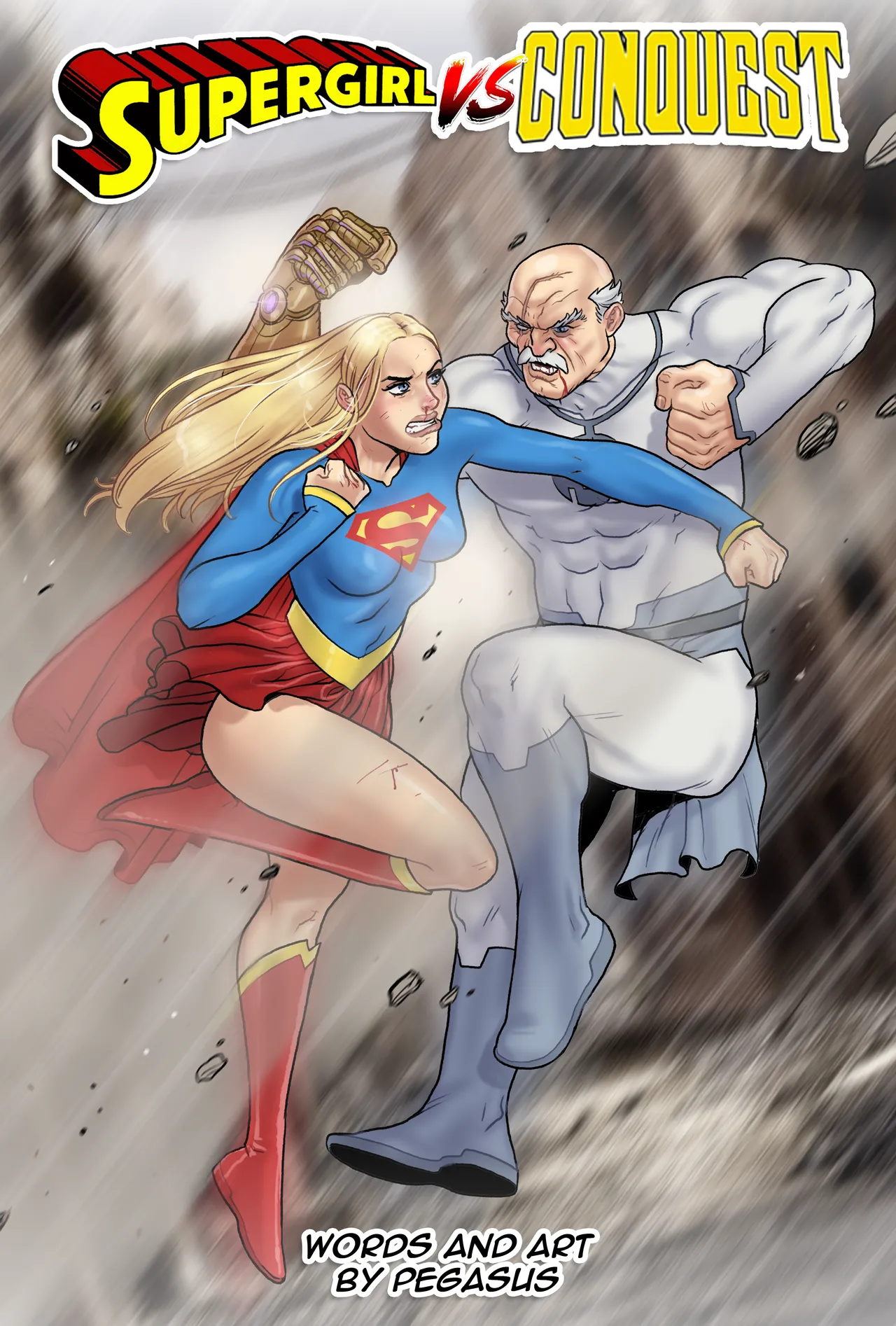 Supergirl vs Conquest page 1 full