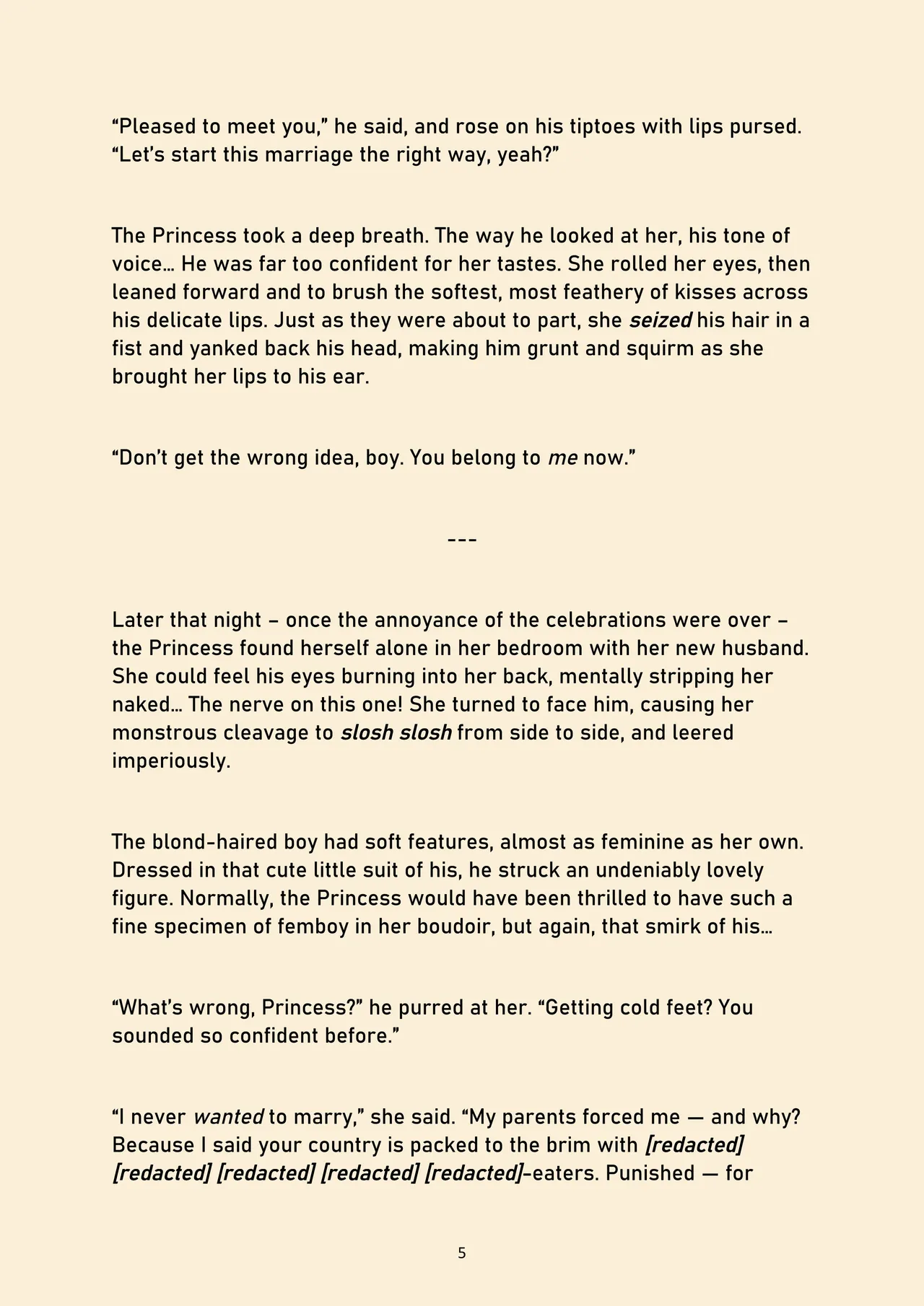 The Princess' Bounty page 5 full
