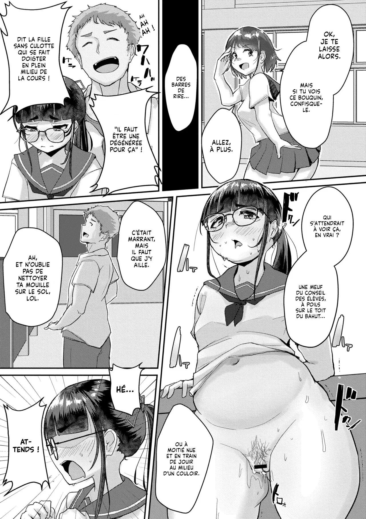 Muchi Pocha JK Fuuki Iin to Himitsu no Okujou | Le Secret de la Fille Potelée du Conseil des Élèves sur le Toit page 11 full