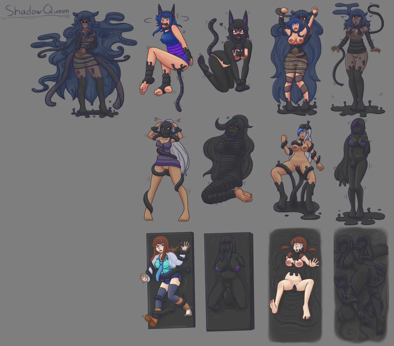 Mira Co Rescue -  Shadow Queen Game Over & Battle Sprites page 1 full