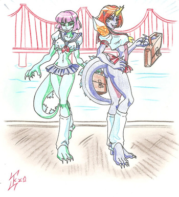 Kaiju Girl neveauxor commissions cover