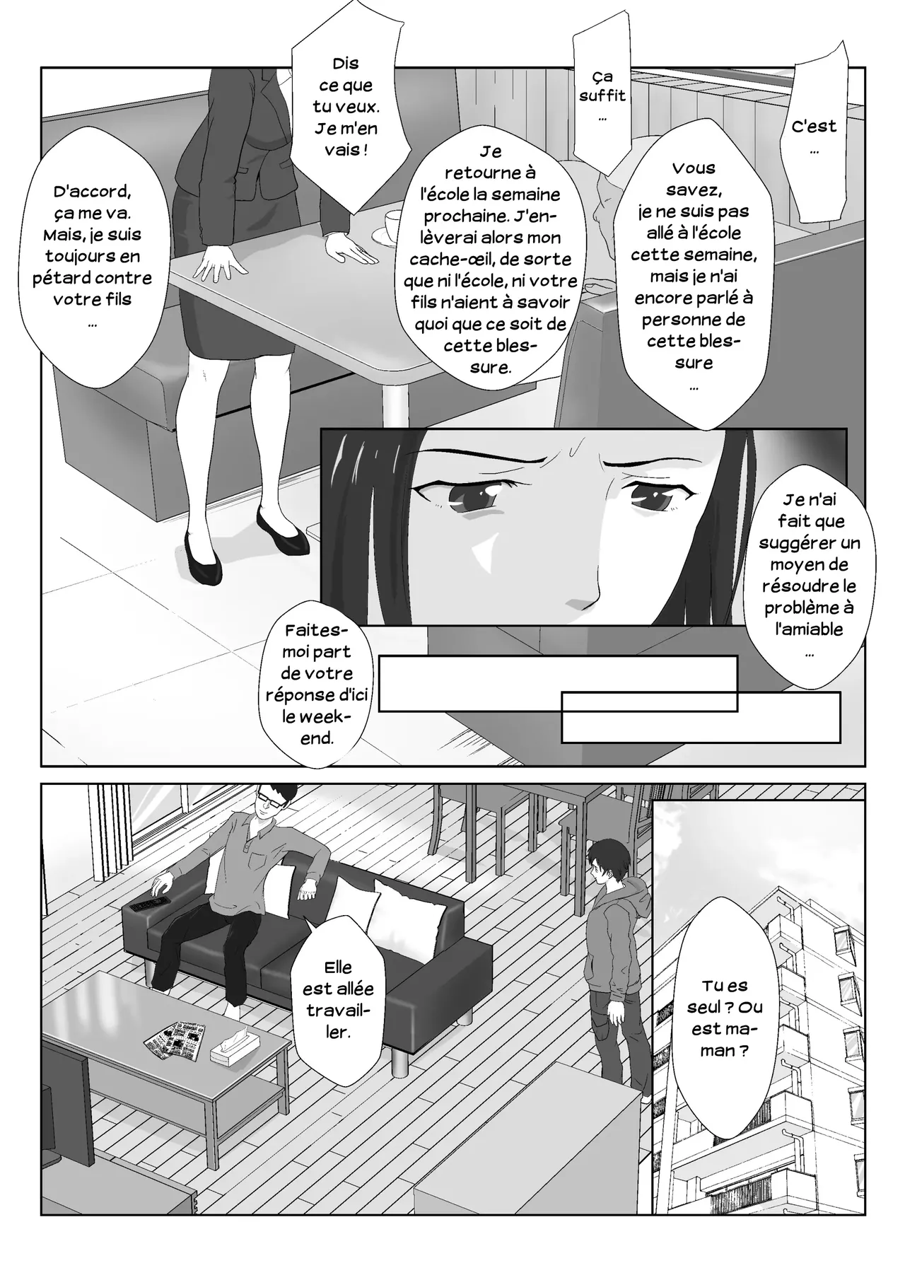 BariCare Kaa-san ga DQN ni Netorareta Vol.1 | Ma mère, carrièriste, a été victime d'un délinquant 01 page 11 full
