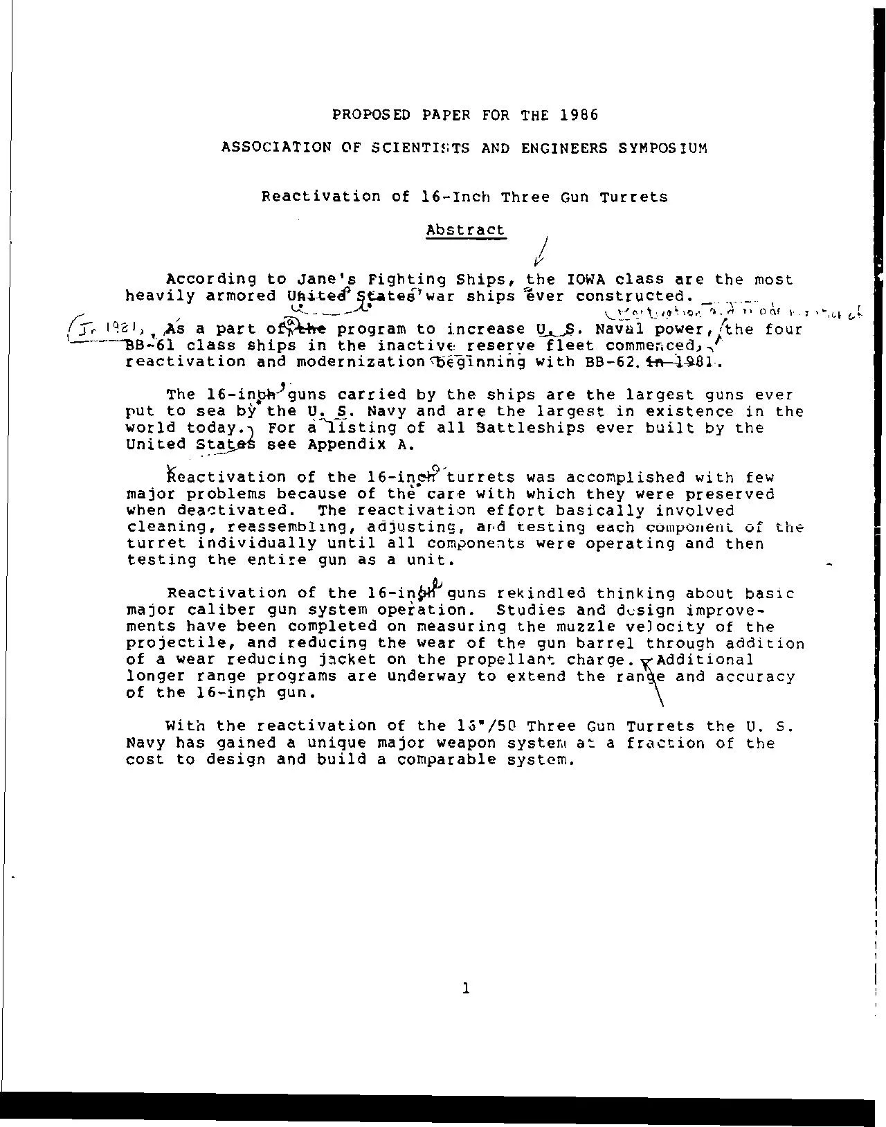 Reactivating the16in-guns for Iowa Class battleships in 1980s page 6 full