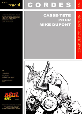[Bédé Adult 24] Jo Cordès & Henef - Casse-tête pour Mike Dupont cover