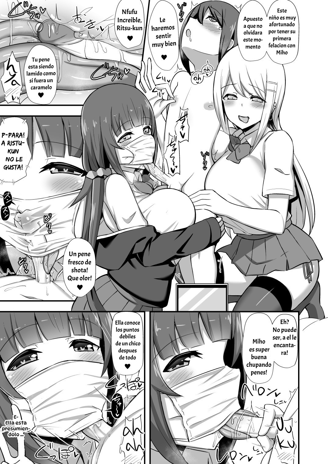 Fuuki no Haiboku -Dosukebe JK Gal Combi no Otouto Netori-｜Moralidad Colapsada -Mi Hermanito Fue Robado por un Vulgar Dúo de Gyarus- page 10 full