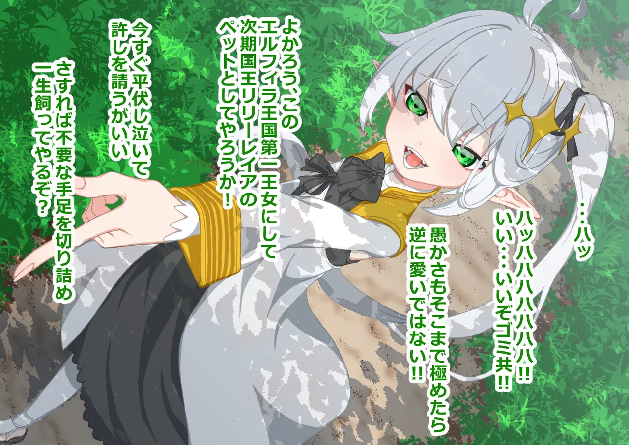 エルフ王女を捕らえて下品乳の娼婦に調教 page 5 full