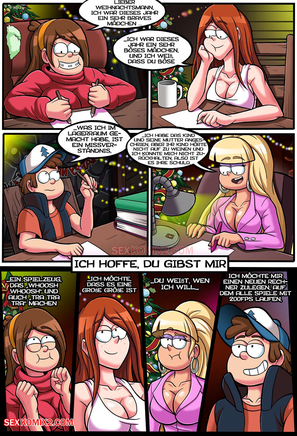 Gravity Falls. Silvesterparty und ein großer rosa Bär. von sexkomix2.com page 2 full