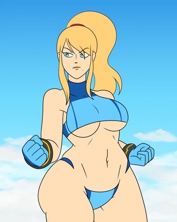 [ComicalWeapon] Sand Sculpture - Samus Aran (+ Bayonetta & Palutena) cover