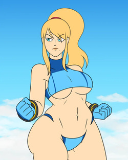 Sand Sculpture - Samus Aran