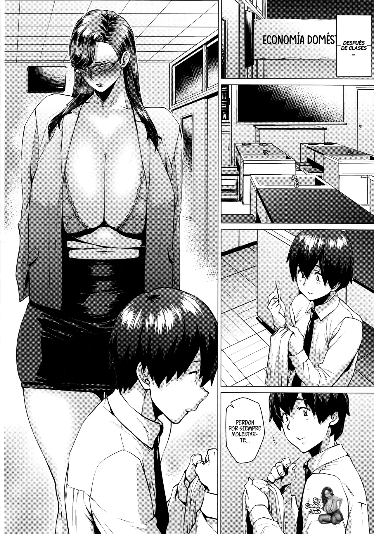 Tobashi Sensei wa Kyou mo Button o Tobasu.｜Tobashi-Sensei Pierde Sus Botones De Nuevo page 5 full