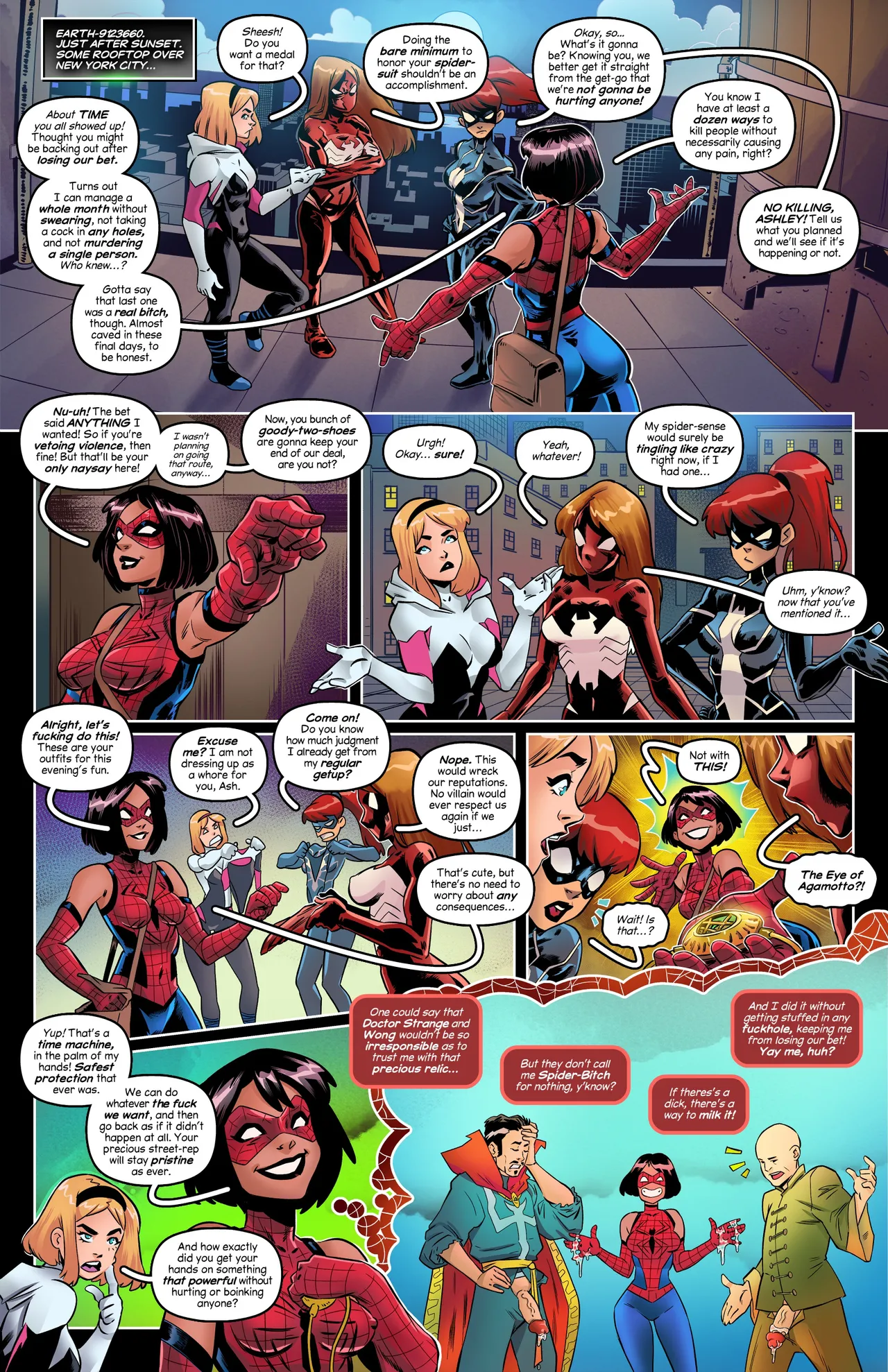 Sluttish Spider Bitches’ Night Out page 3 full