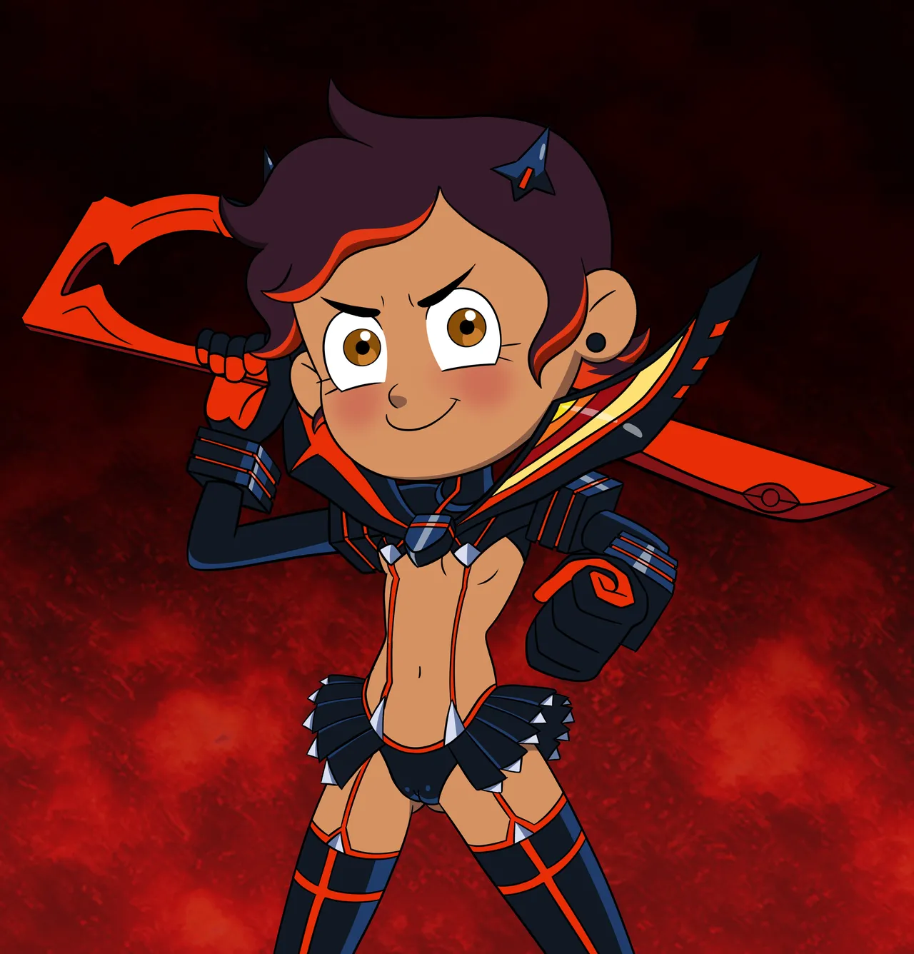 Amity & Luz in Kill La Kill cosplay! page 2 full