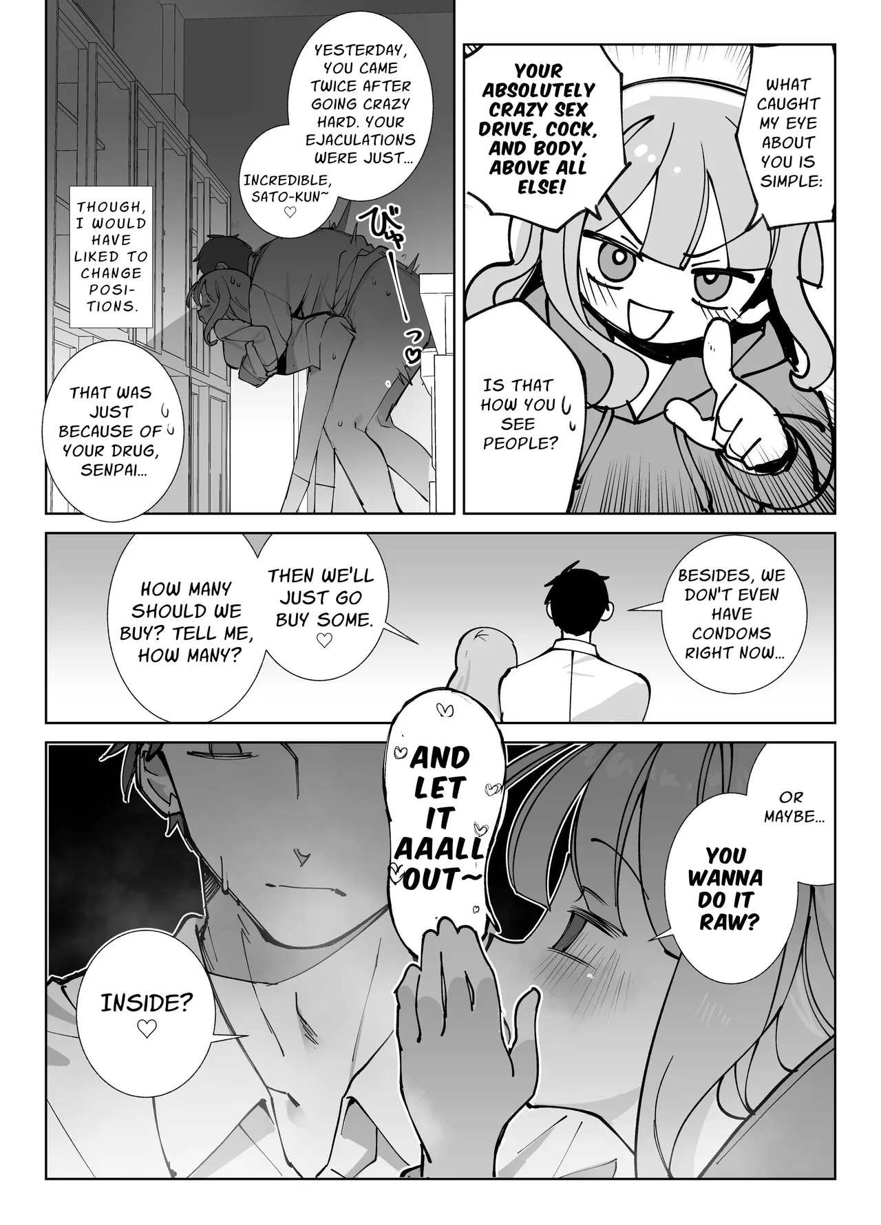 Nama Onaho Senpai ~Yaritagari no Senpai ga Kouhai-kun o Aottara Bakobako ni Okasarete Mechakucha Shasei Sareru Hanashi~ | Raw Onahole ~A story of a horny woman who incites you into fucking her like crazy~ page 11 full