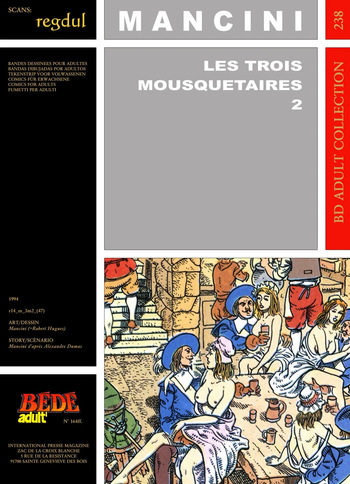 [Bédé Adult 238] Mancini [= Robert Hugues] & Alexandre Dumas - Les trois Mousquetaires #2 cover