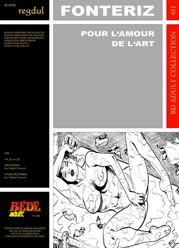[Bédé Adult 451] José Rafael Fonteriz - Pour l'amour de l'art cover