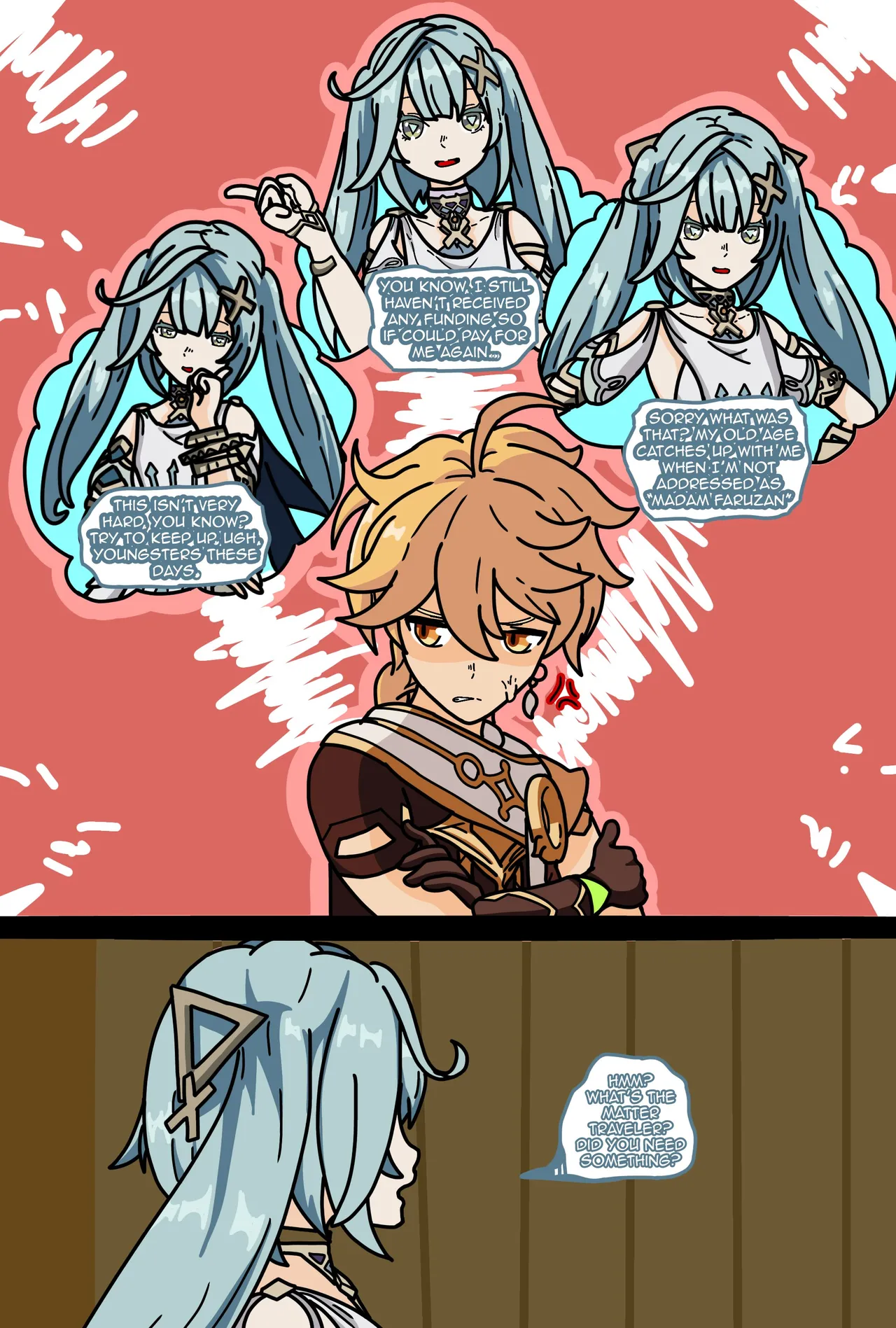 Aether's sick of Faruzan's Pompous Attitude page 1 full