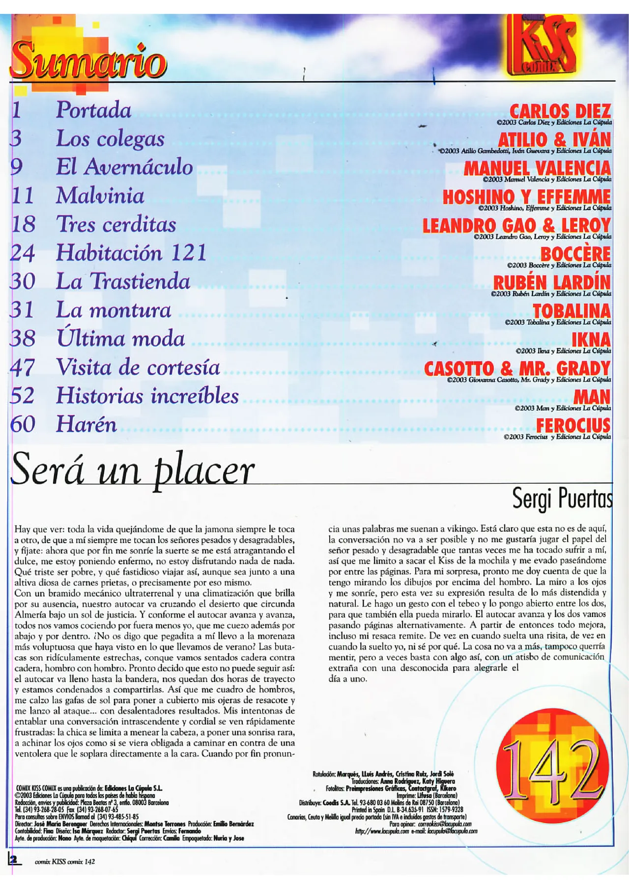 Kiss Comix #142 page 2 full