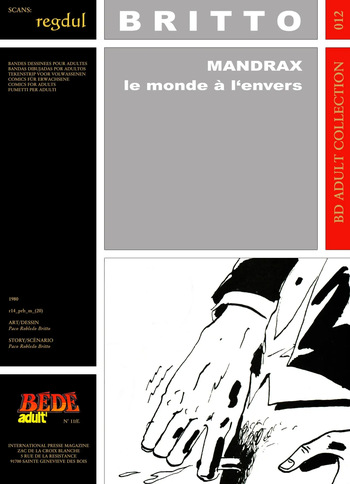 [Bédé Adult 12] Paco Robledo Britto - Mandrax : Le monde à l'envers cover
