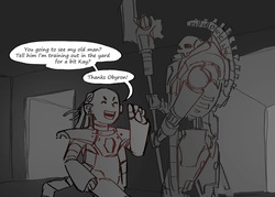 Nemesor Zandrekh and Lychguard Obyron adopt Alpharius and Omegon