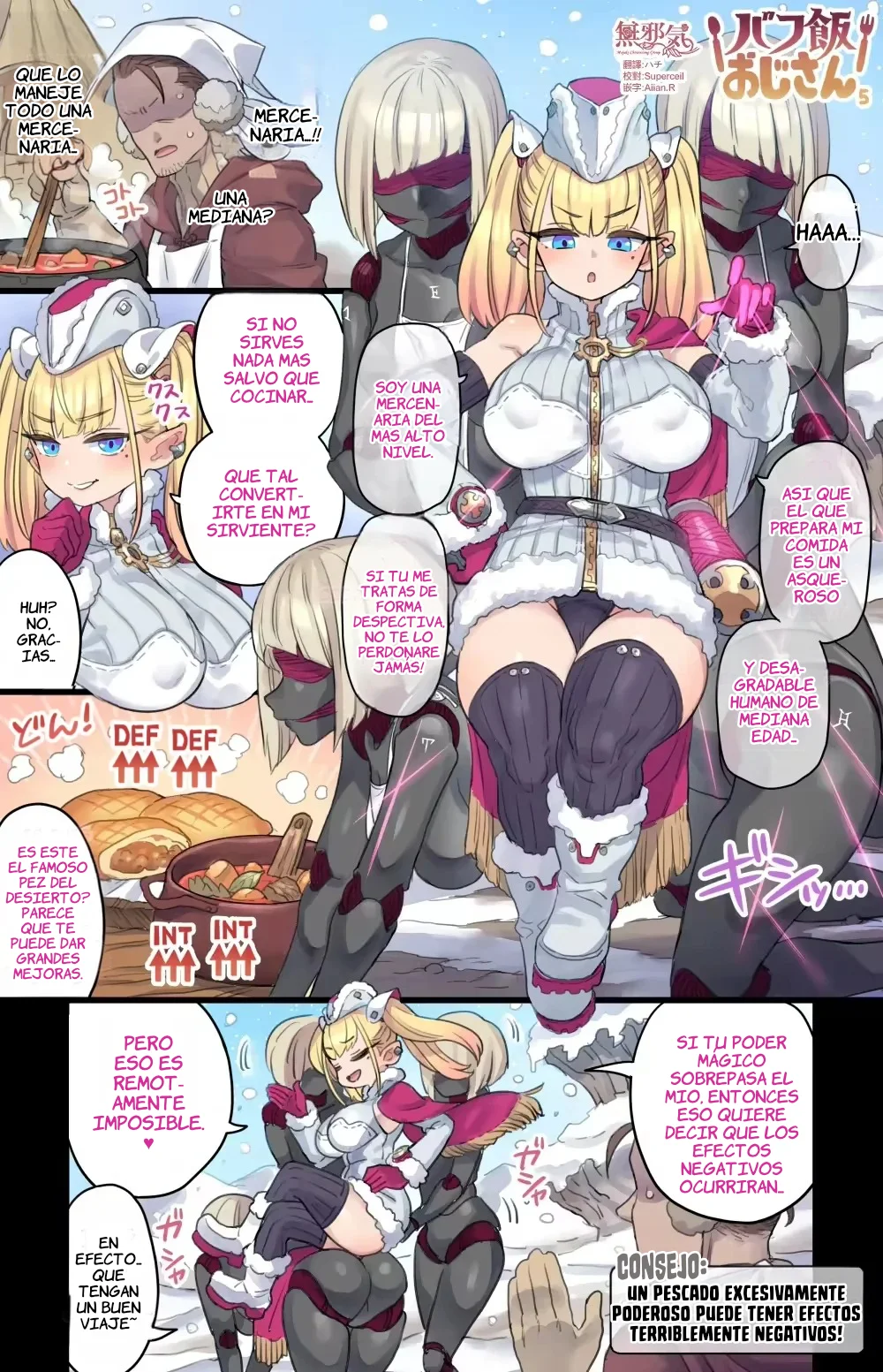 Un Chef Humano Cocinando Comidas Buffeadas Para Chicas Monstruo page 5 full