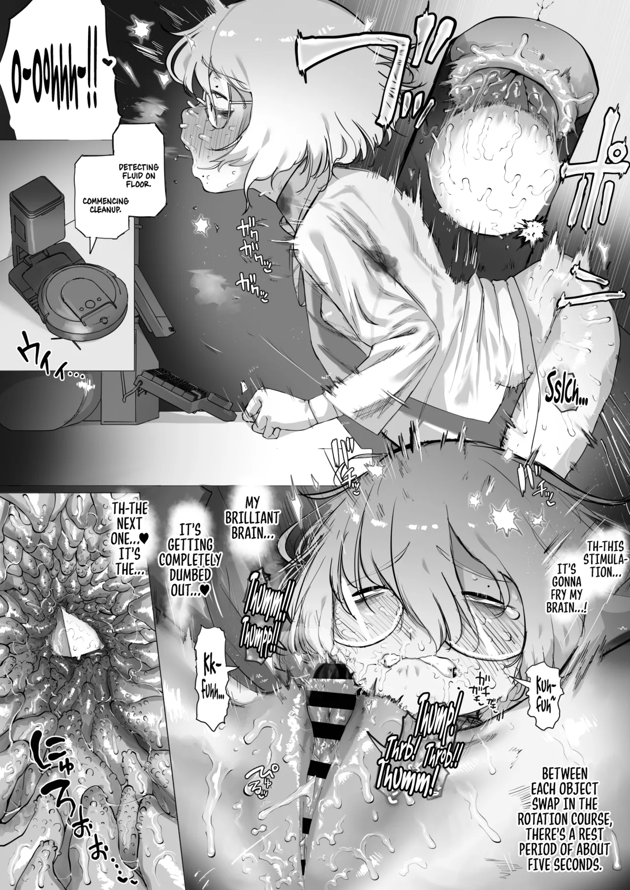Tensai Kagakusha Kiri Bousou | Runaway Clit of the Genius Scientist page 12 full