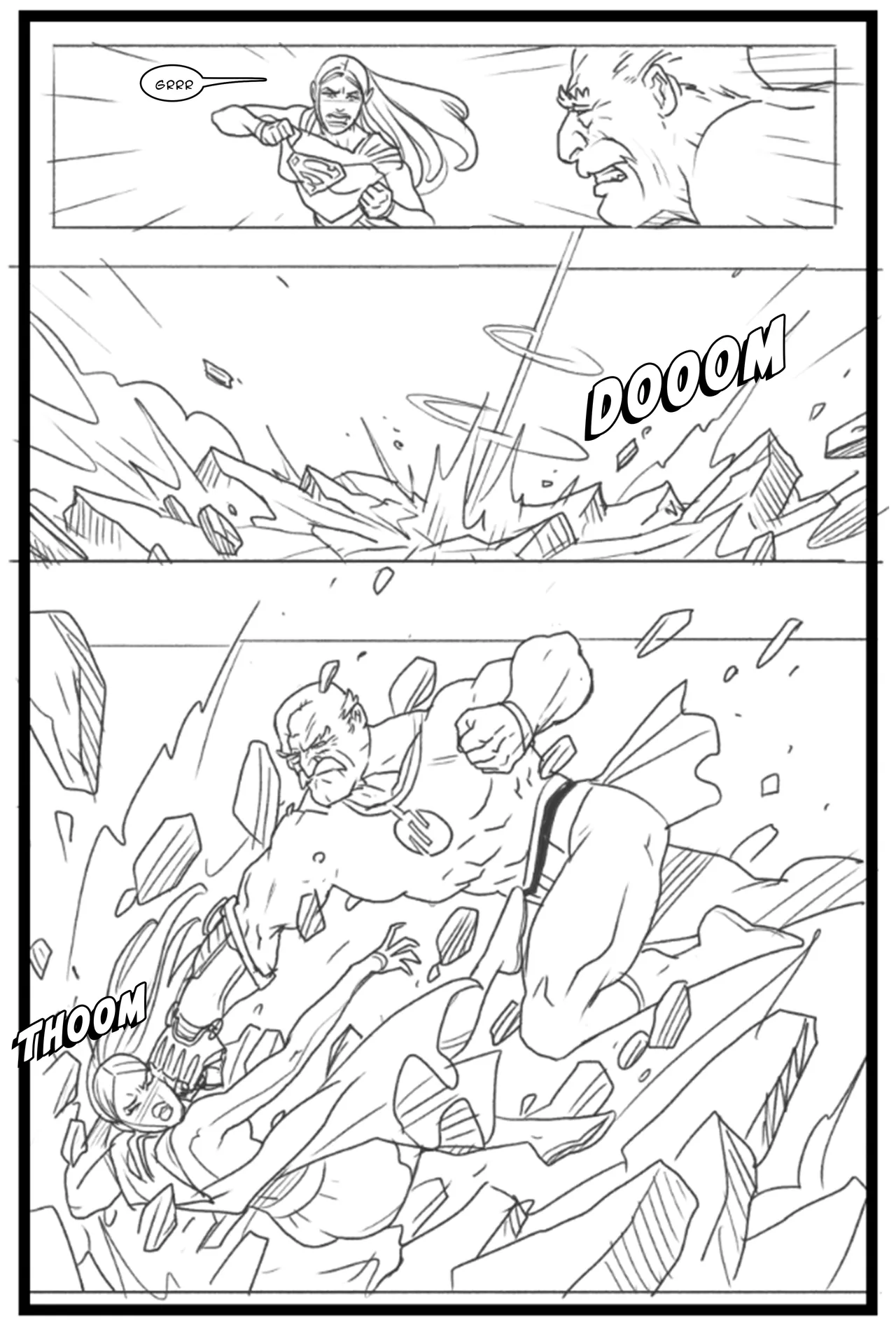 Supergirl vs Conquest page 4 full