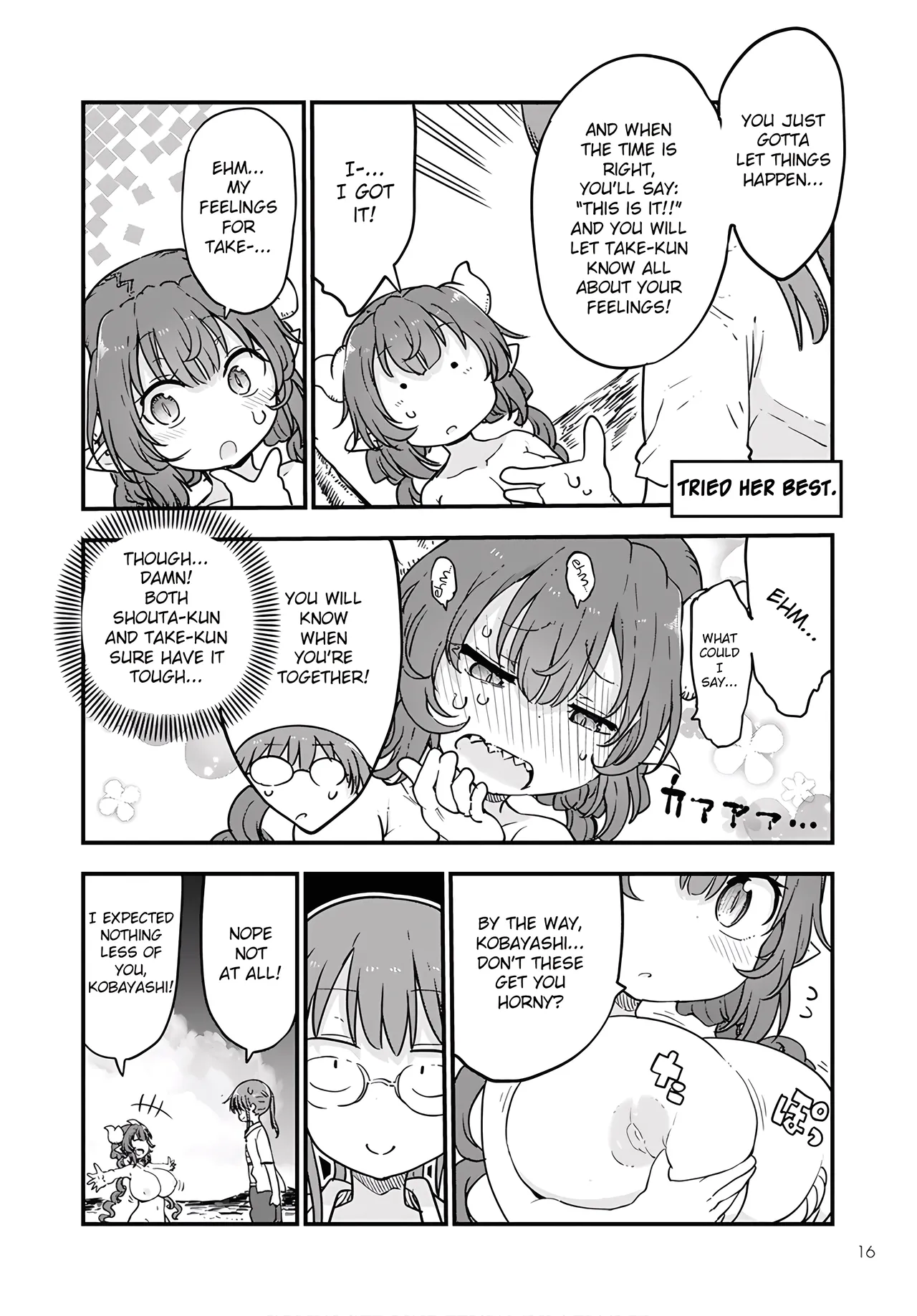 Kobayashi-san Chi No Maid Dragon - Fan Service Manga ecchi panels. page 11 full