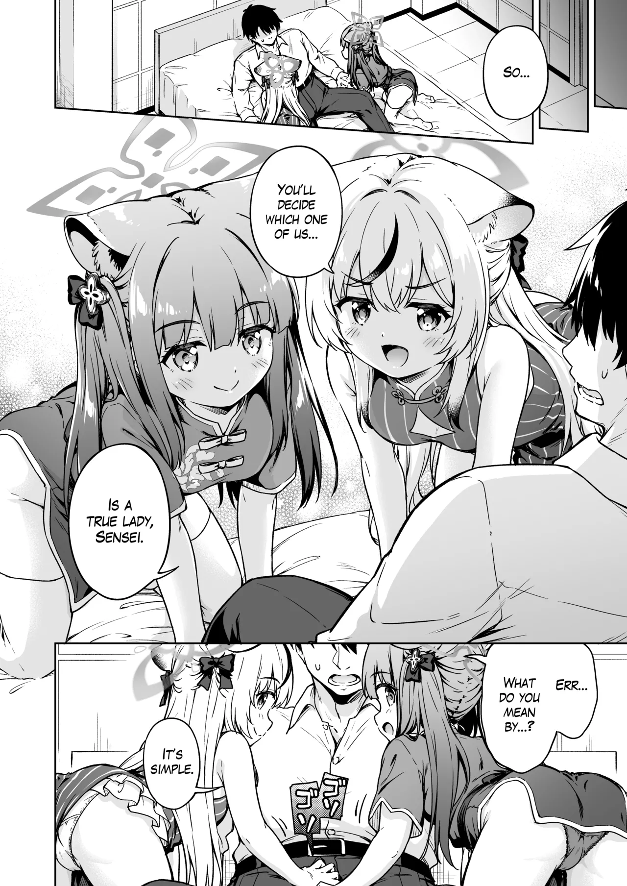 Sensei, Dochira no Lady ga Okonomi desu ka? | Sensei, which one of us ladies do you prefer? page 5 full