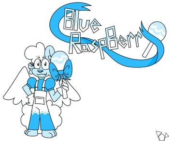 Artist:popthebean (oc) Blue RaspBerry cover