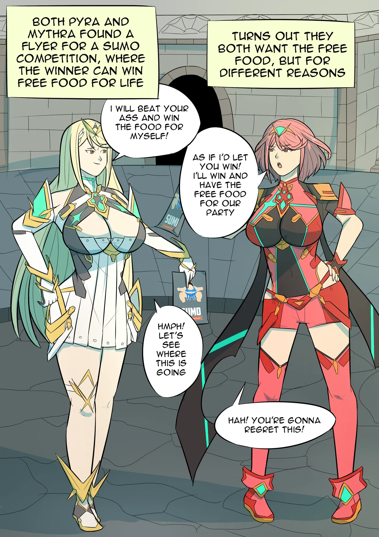 Pyra and Mythra sumo competition page 1 full