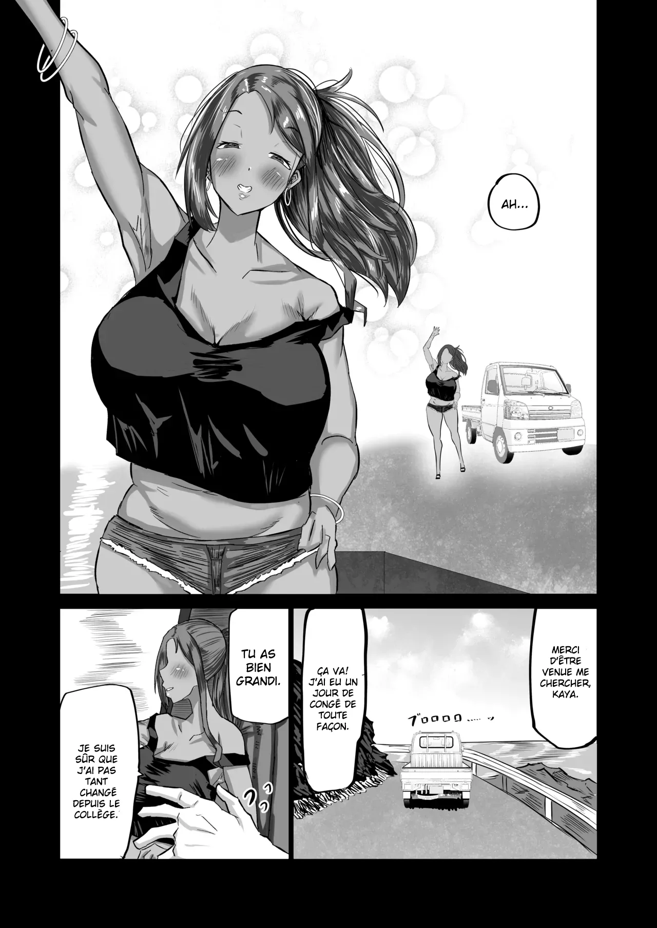 Jimoto no Oneesan-tachi ni, Dekachin Baka no Tomodachi ga Tanetsuke Koubi Shimakutteta | Mon idiot de pote à l'énorme bite passe son temps à baiser mes grandes sœurs dans mon village natal page 3 full
