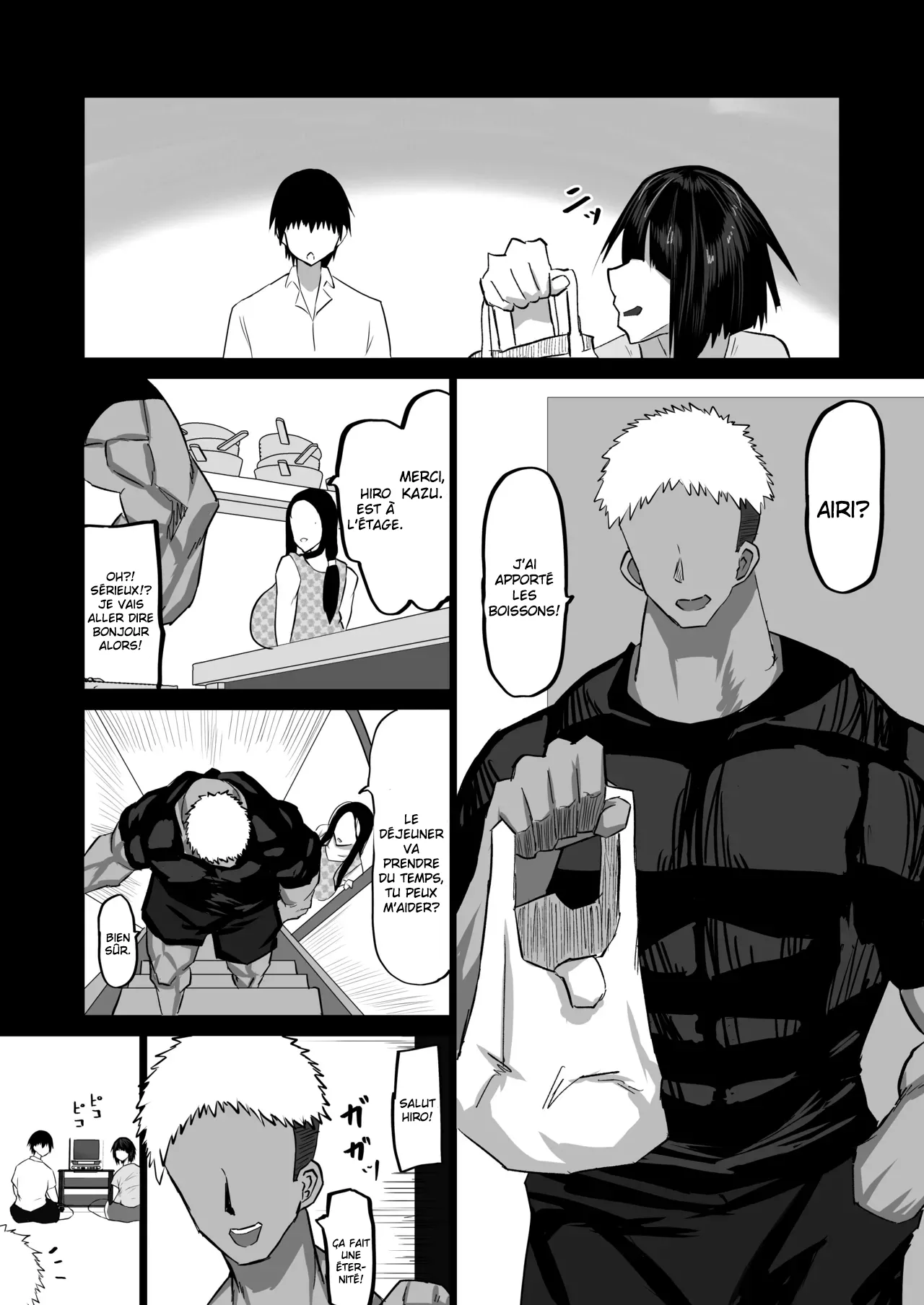 Jimoto no Oneesan-tachi ni, Dekachin Baka no Tomodachi ga Tanetsuke Koubi Shimakutteta | Mon idiot de pote à l'énorme bite passe son temps à baiser mes grandes sœurs dans mon village natal page 7 full