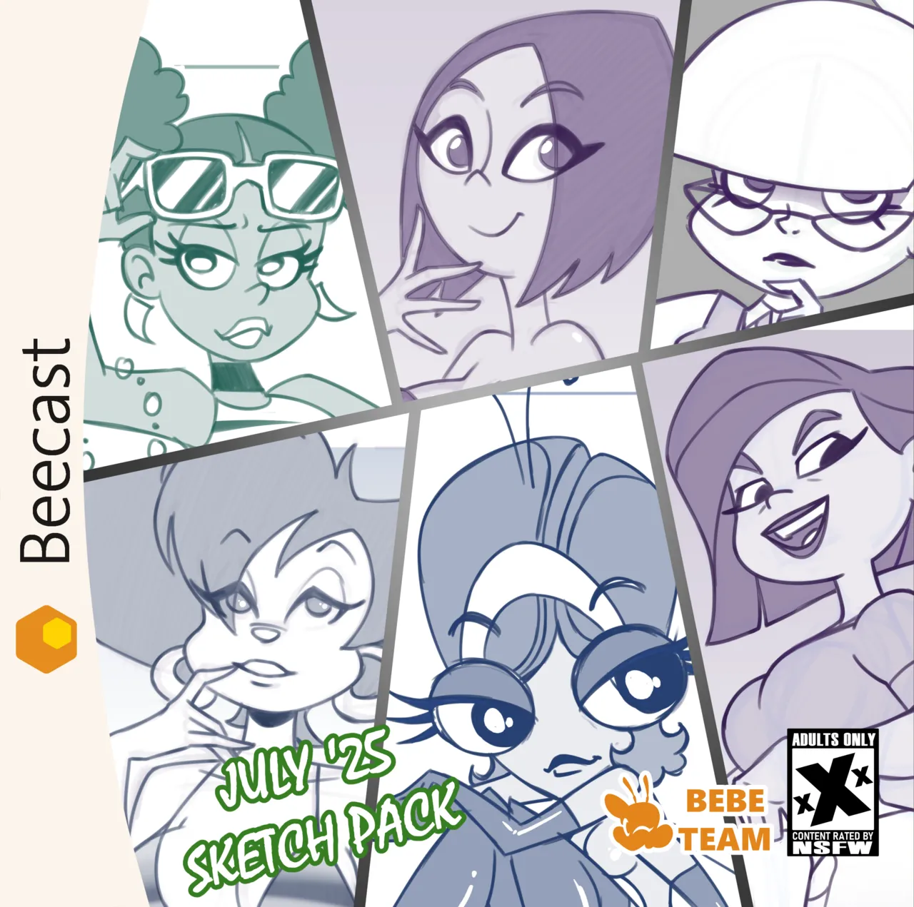 July 2025 Sketch Pack page 1 full