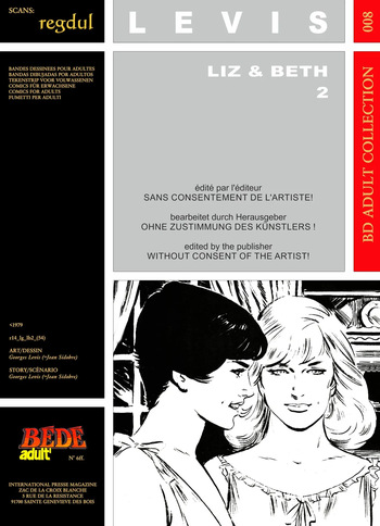 [Bédé Adult 8] Georges Levis [= Jean Sidobre] - Liz et Beth #2 cover