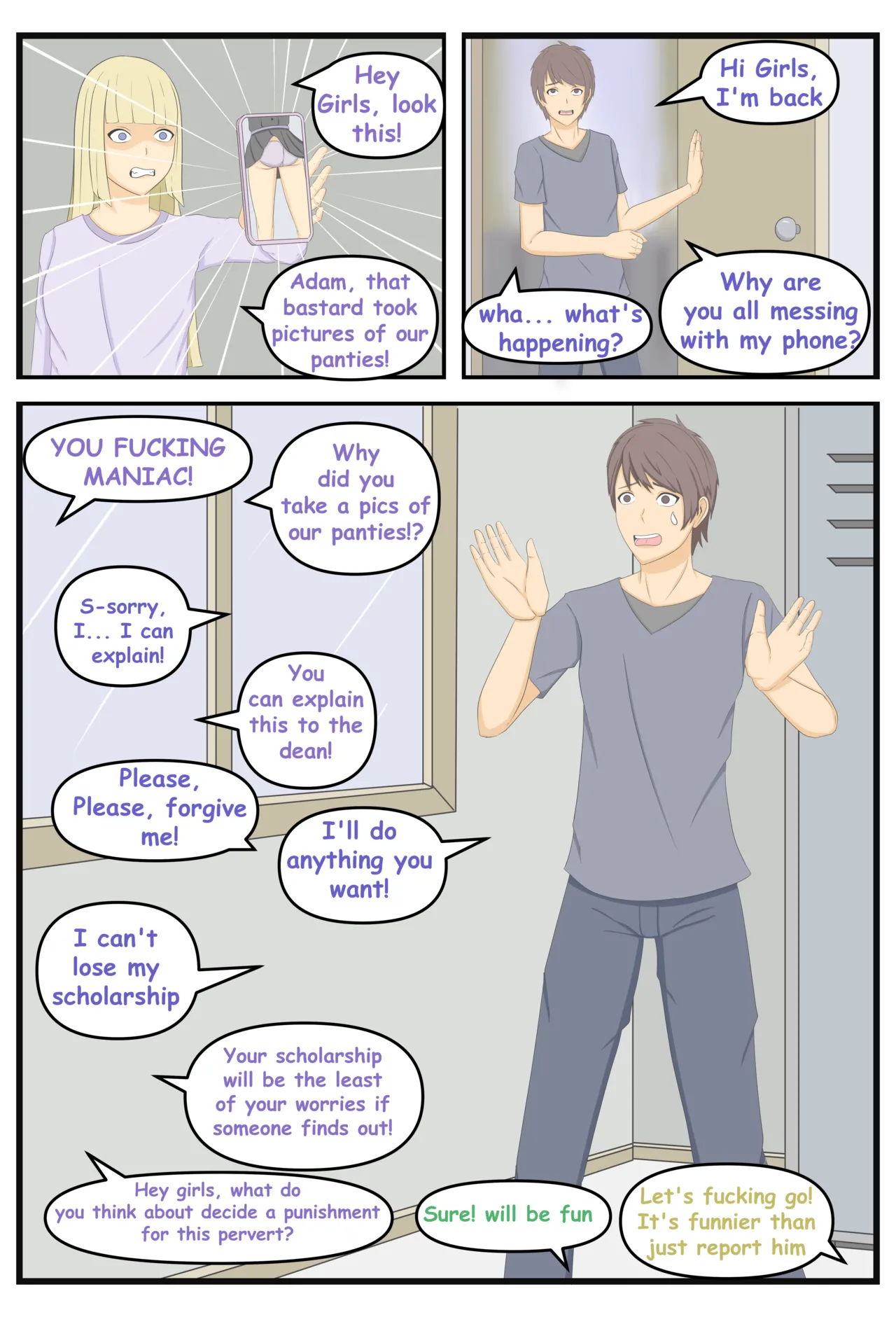 Literature club trouble​ page 1 full
