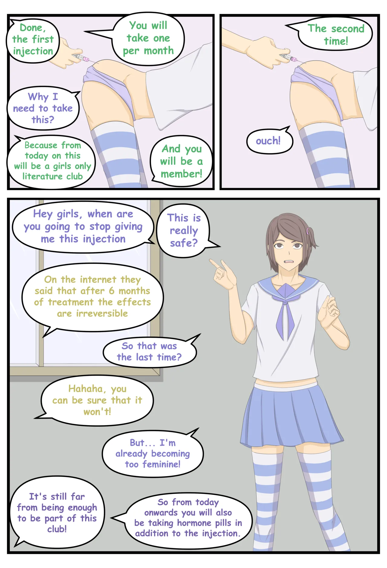 Literature club trouble​ page 3 full