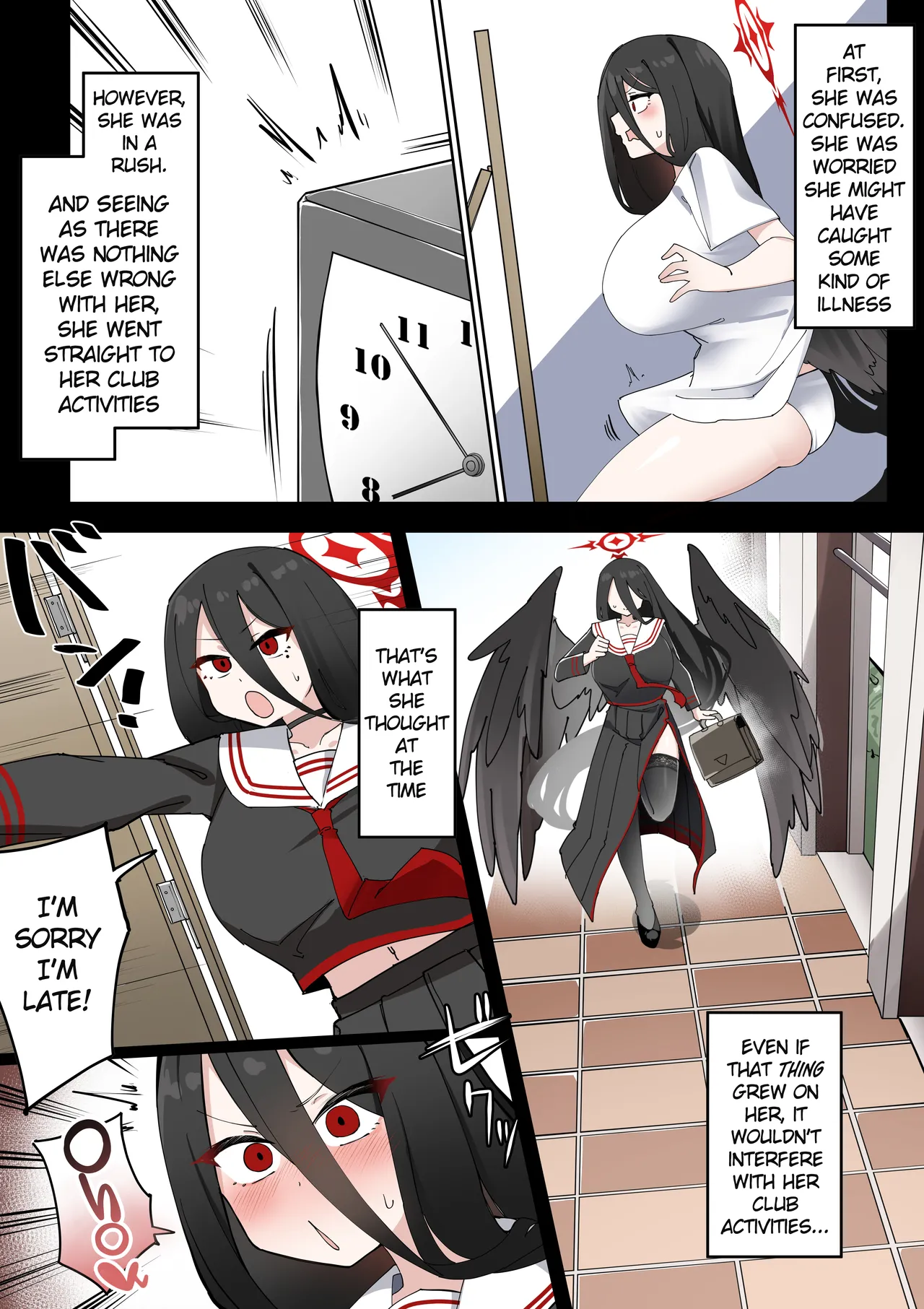 Futanari Hasumi-san vs Muttsuri Maso Mesu Ako-chan Manga page 3 full